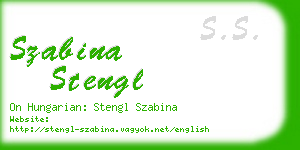 szabina stengl business card